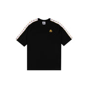 222 Banda Ninon T-Shirt - Black Yellow Gold Rich White