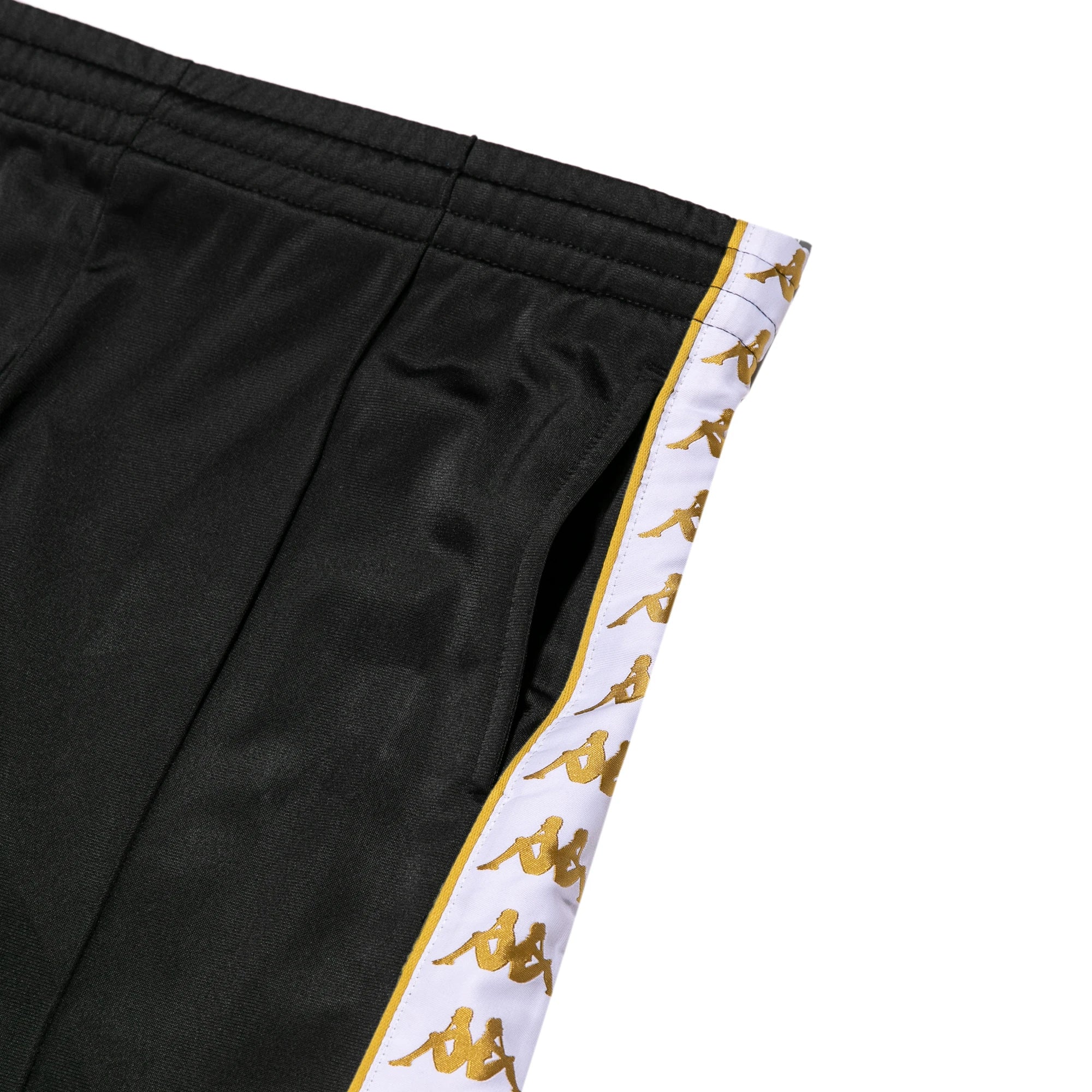 222 Banda Rastoria Slim Pants - Black Yellow Gold Rich White