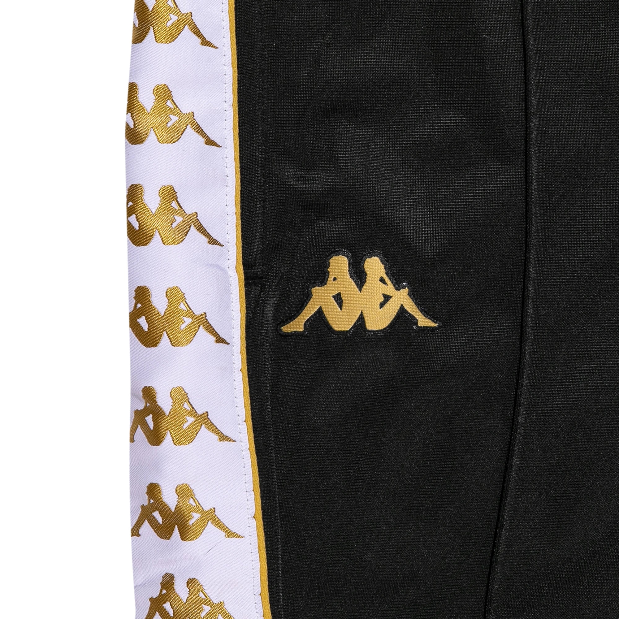 222 Banda Rastoria Slim Pants - Black Yellow Gold Rich White