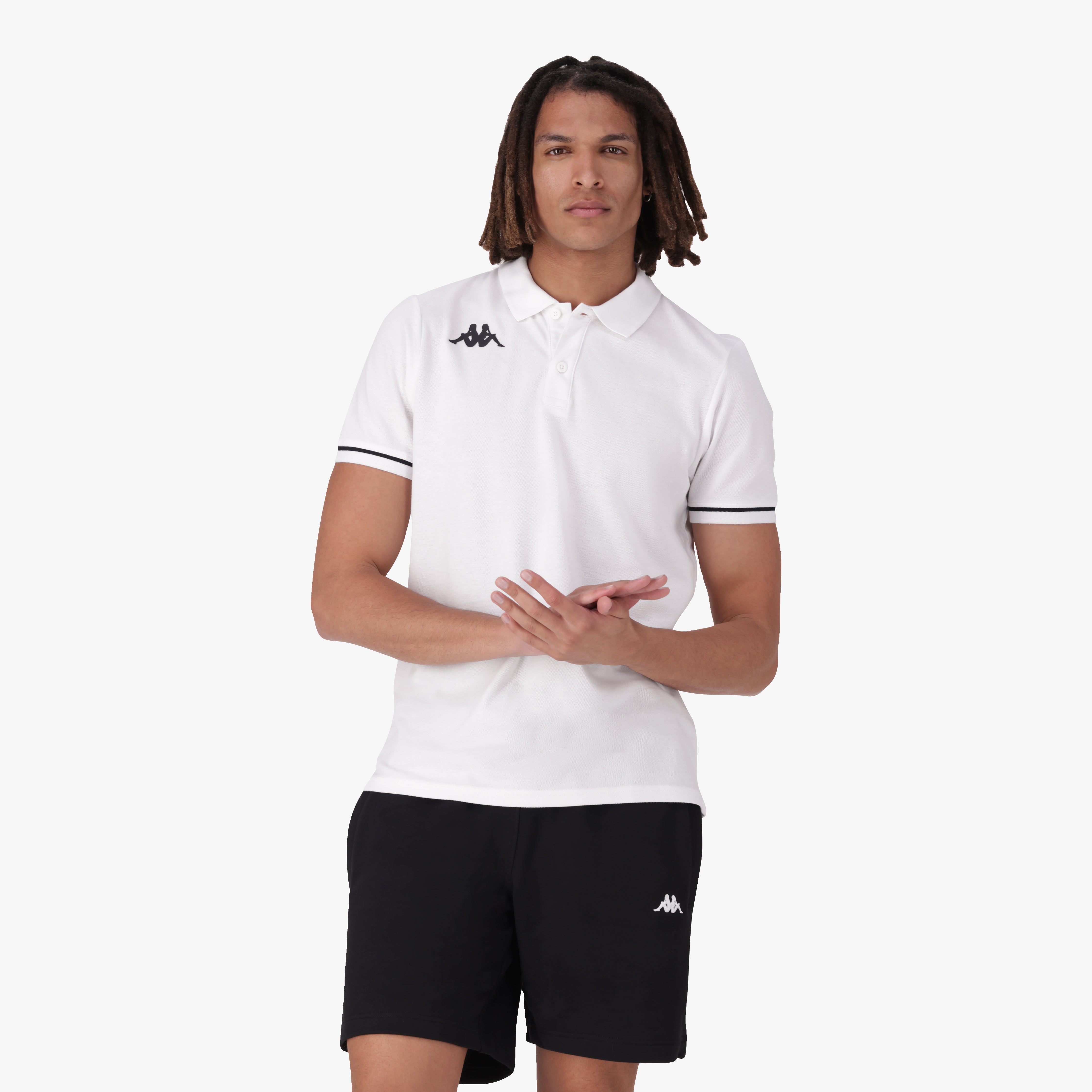 Barli Polo - White/Black | Kappa USA