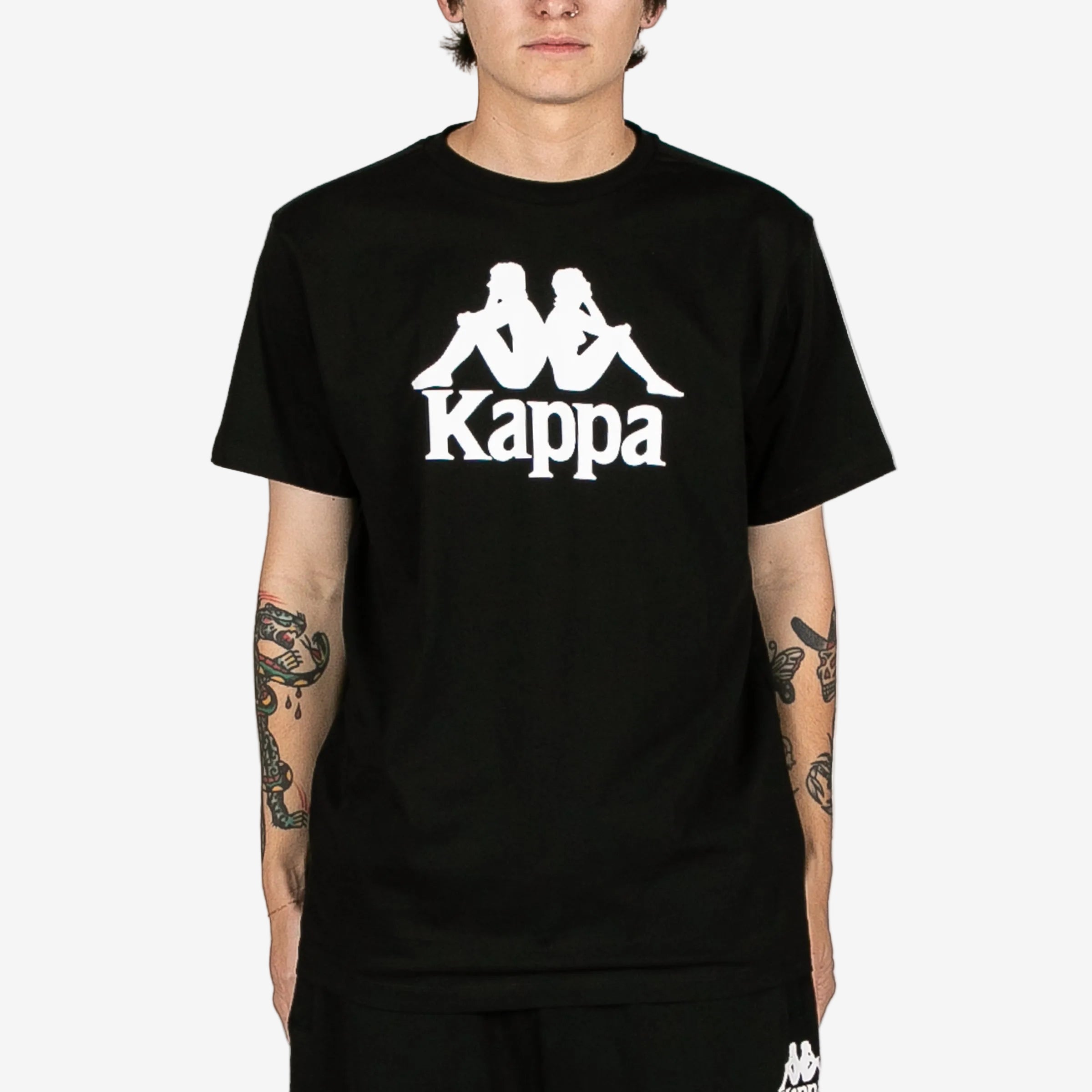 Authentic Estessi T-Shirt - Black White | Kappa USA