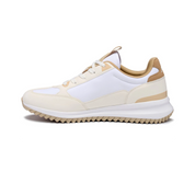 White and beige sneaker on a white background