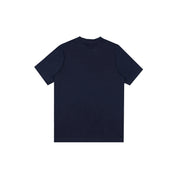 Dark blue t-shirt. Back view.