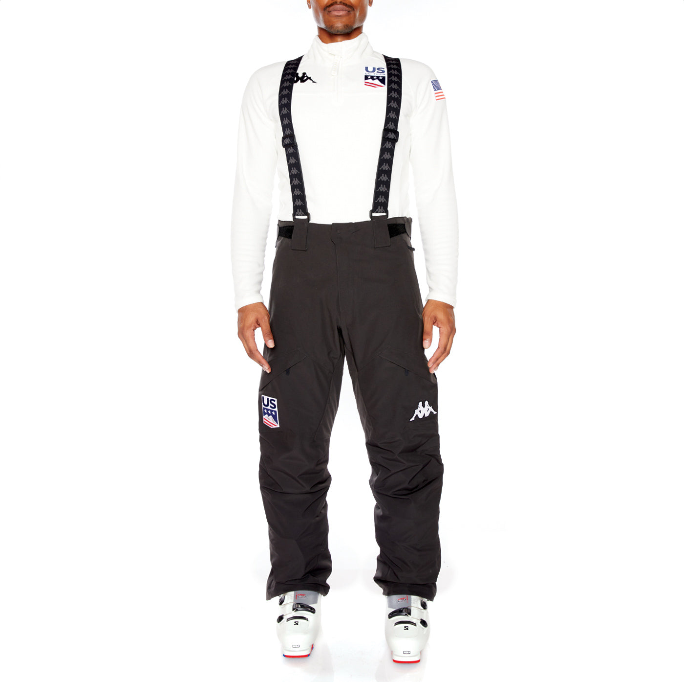 Kappa 6Cento 622P US Full Zip Ski Pants - Black
