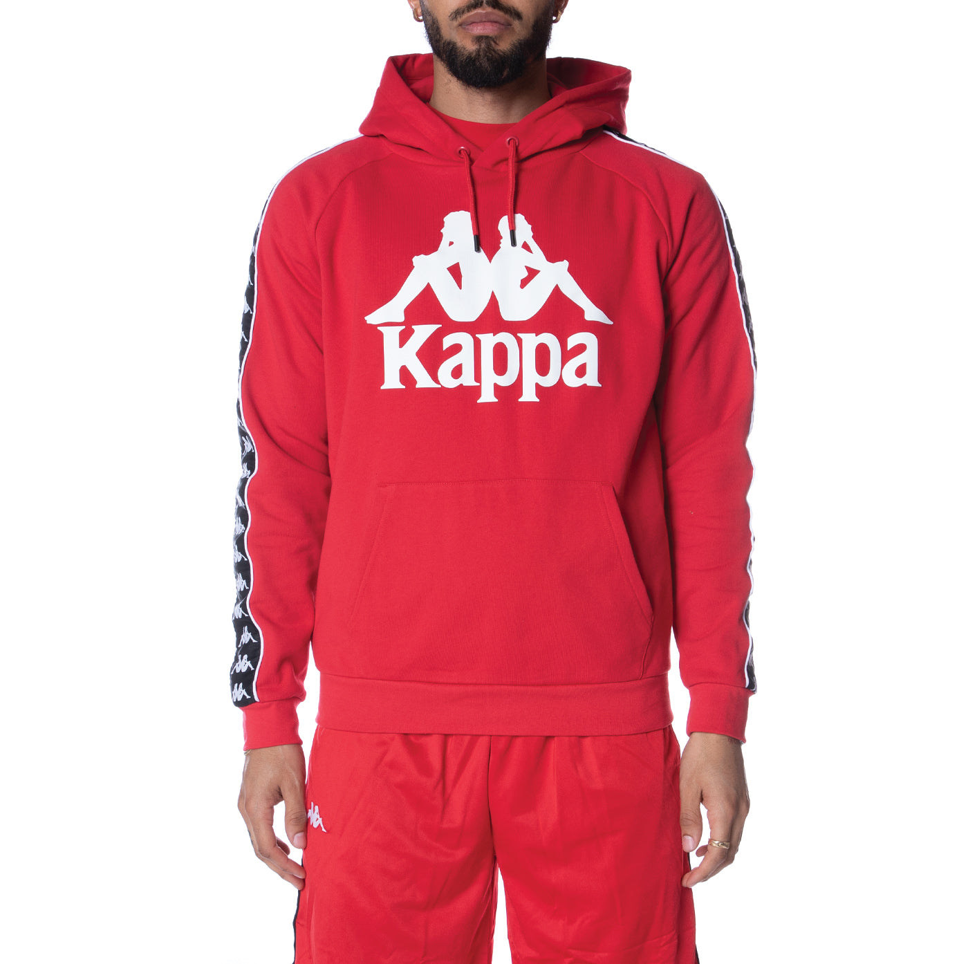 – Graphic Black - Hoodie Red and Hurtado Fleece 2 Men - Kappa USA