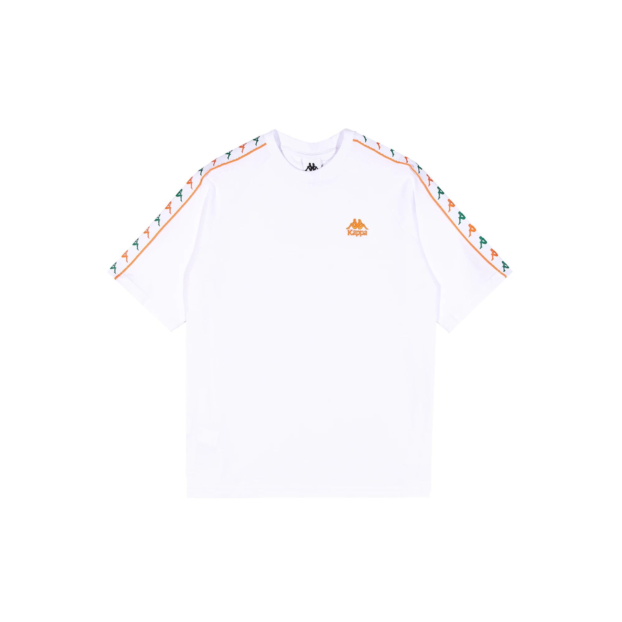 222 Banda Ninon T-Shirt - White Green Tee Orange