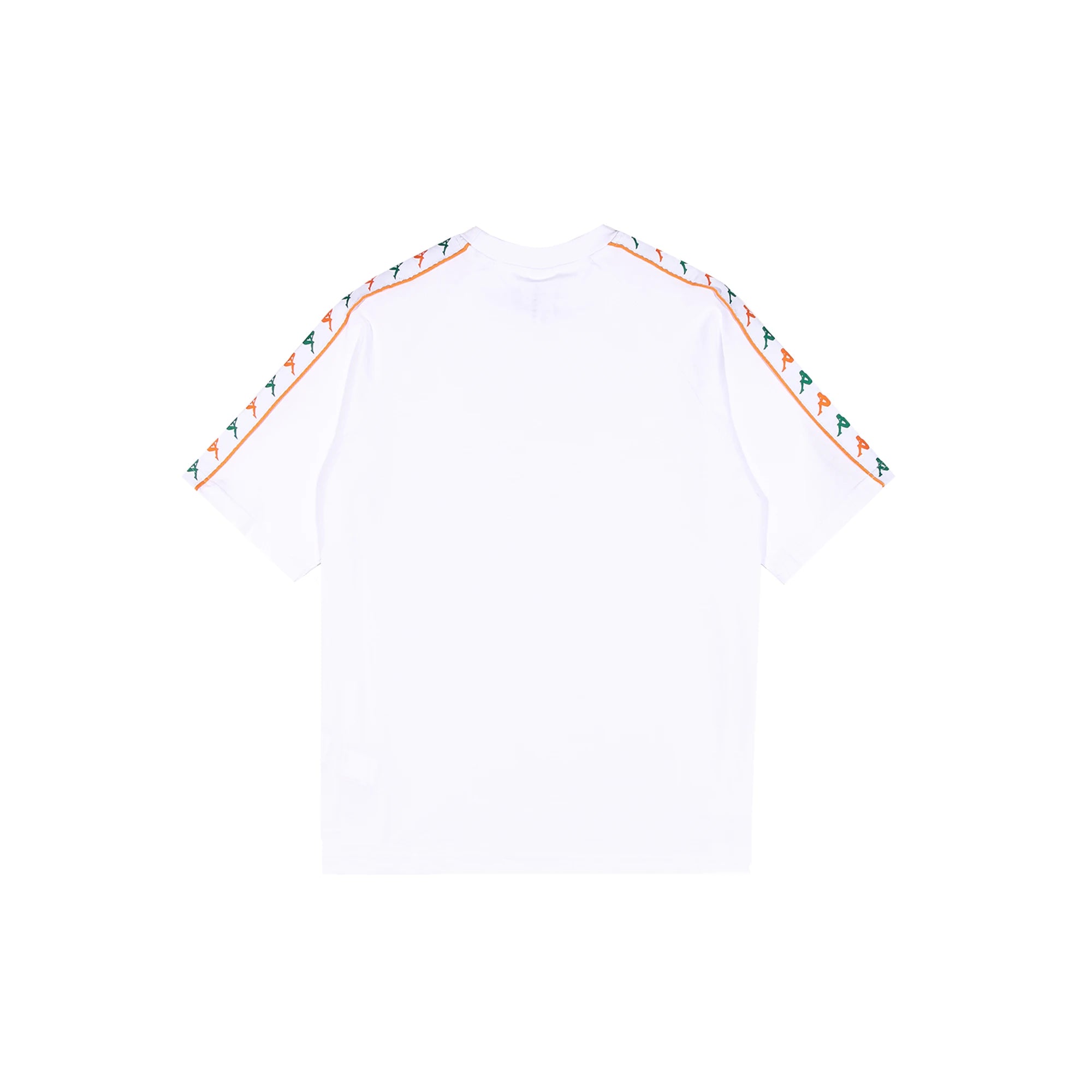 222 Banda Ninon T-Shirt - White Green Tee Orange