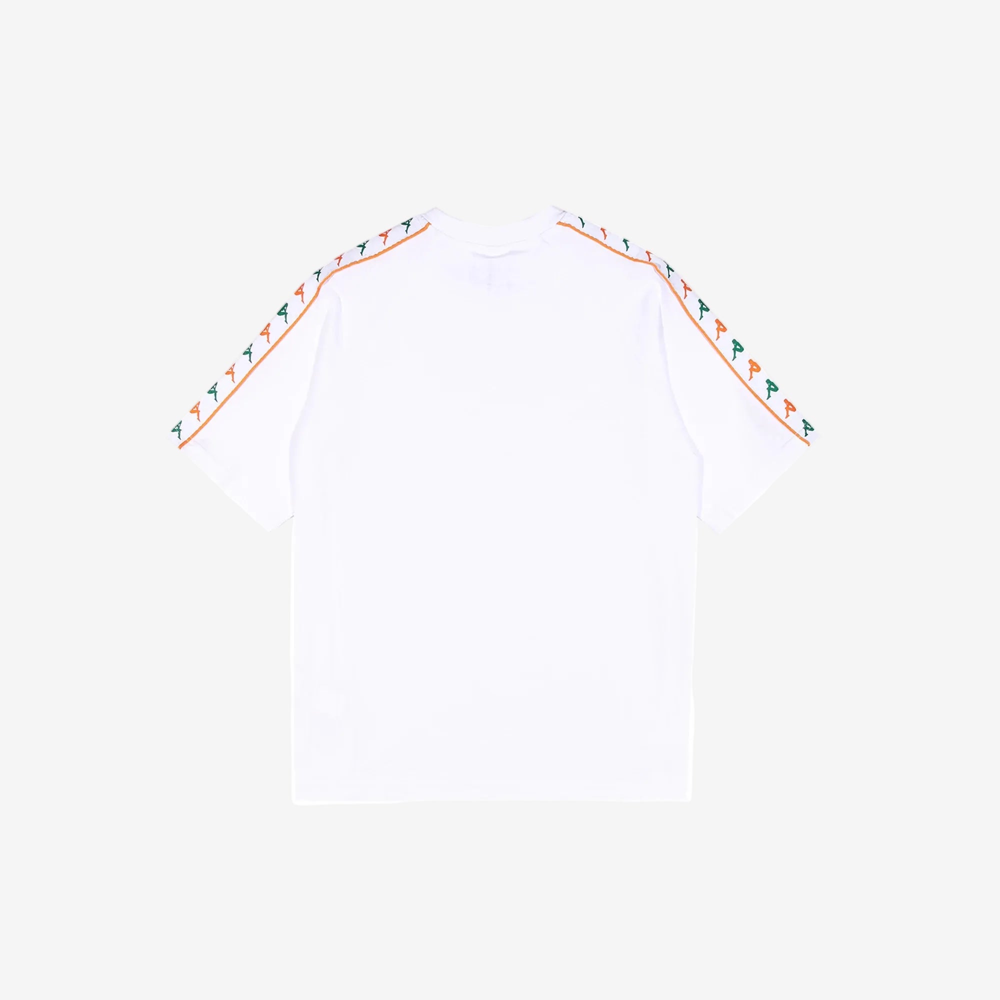 222 Banda Ninon T-Shirt - White Green Tee Orange