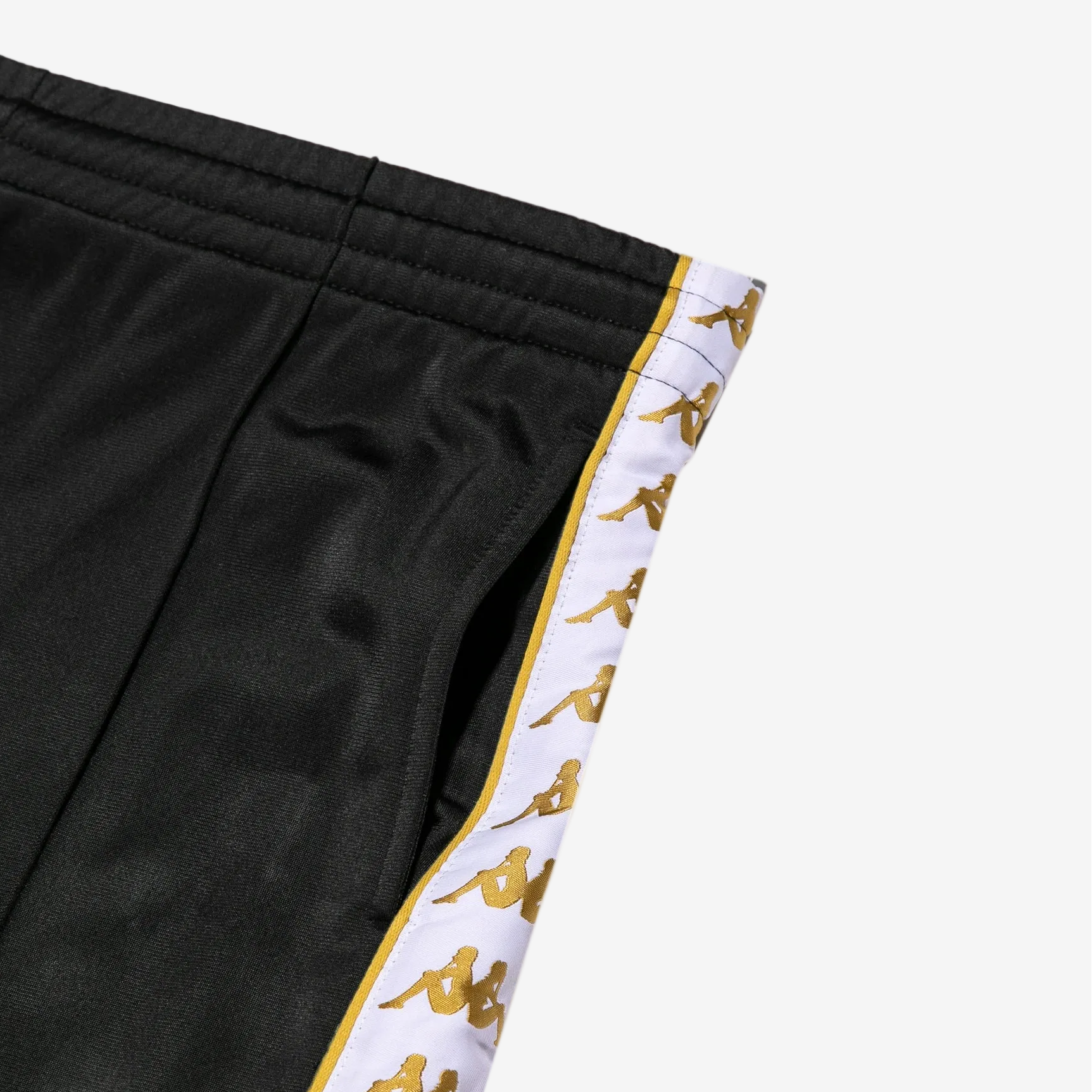 222 Banda Rastoria Slim Pants - Black Yellow Gold Rich White