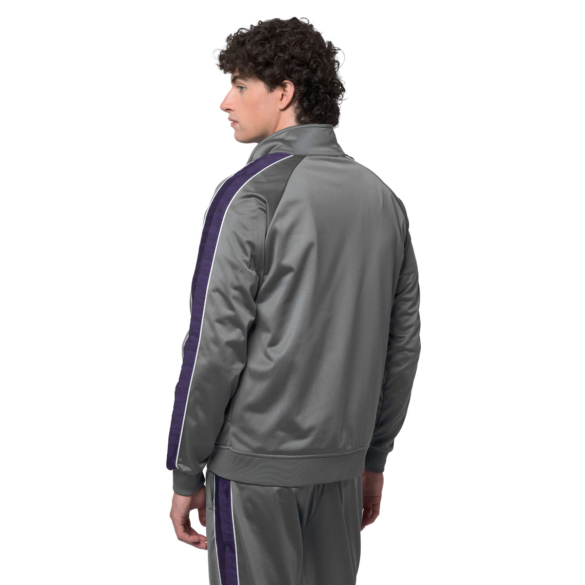 222 Banda Anniston Slim Jacket - Grey Charcoal Violet Anil White Natu