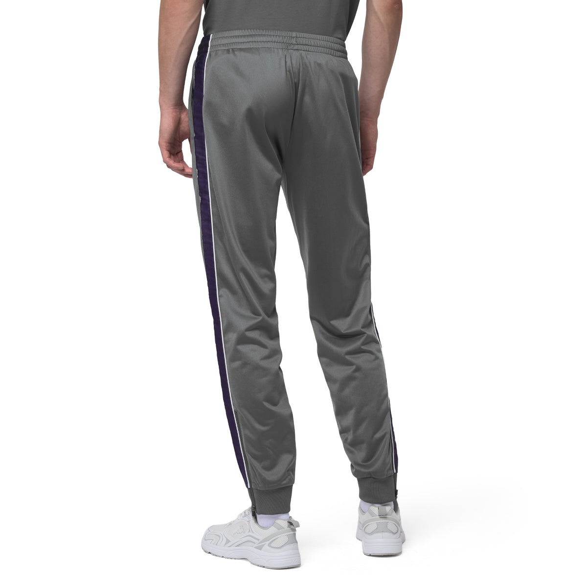 222 Banda Rastoria Slim Pants - Grey Charcoal Violet Anil White Natu