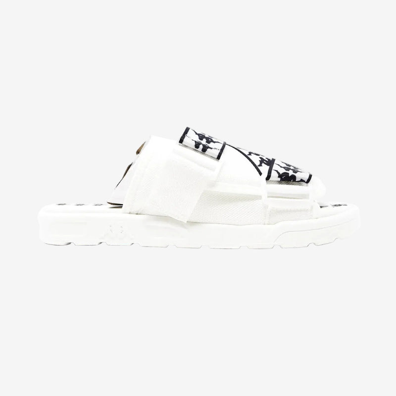 222 Banda Mitel 1 Sandals - White Black