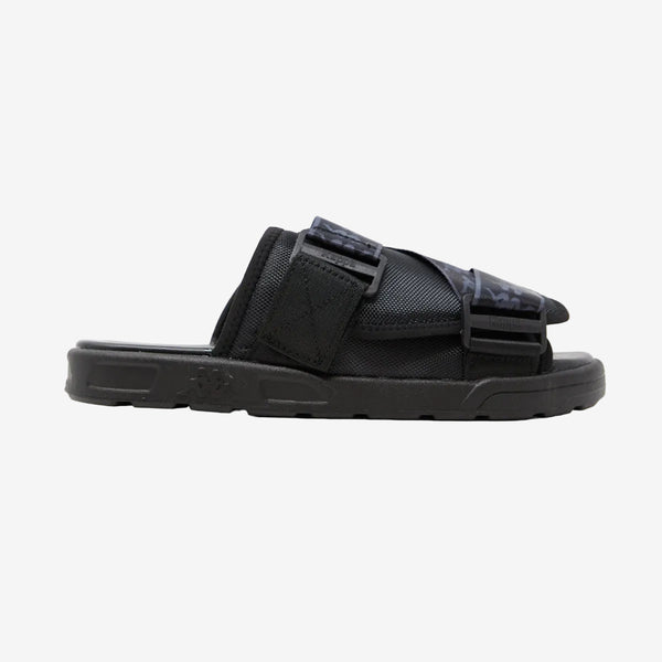 Mitel Black Chunky Sandals for Men & Women | Kappa USA