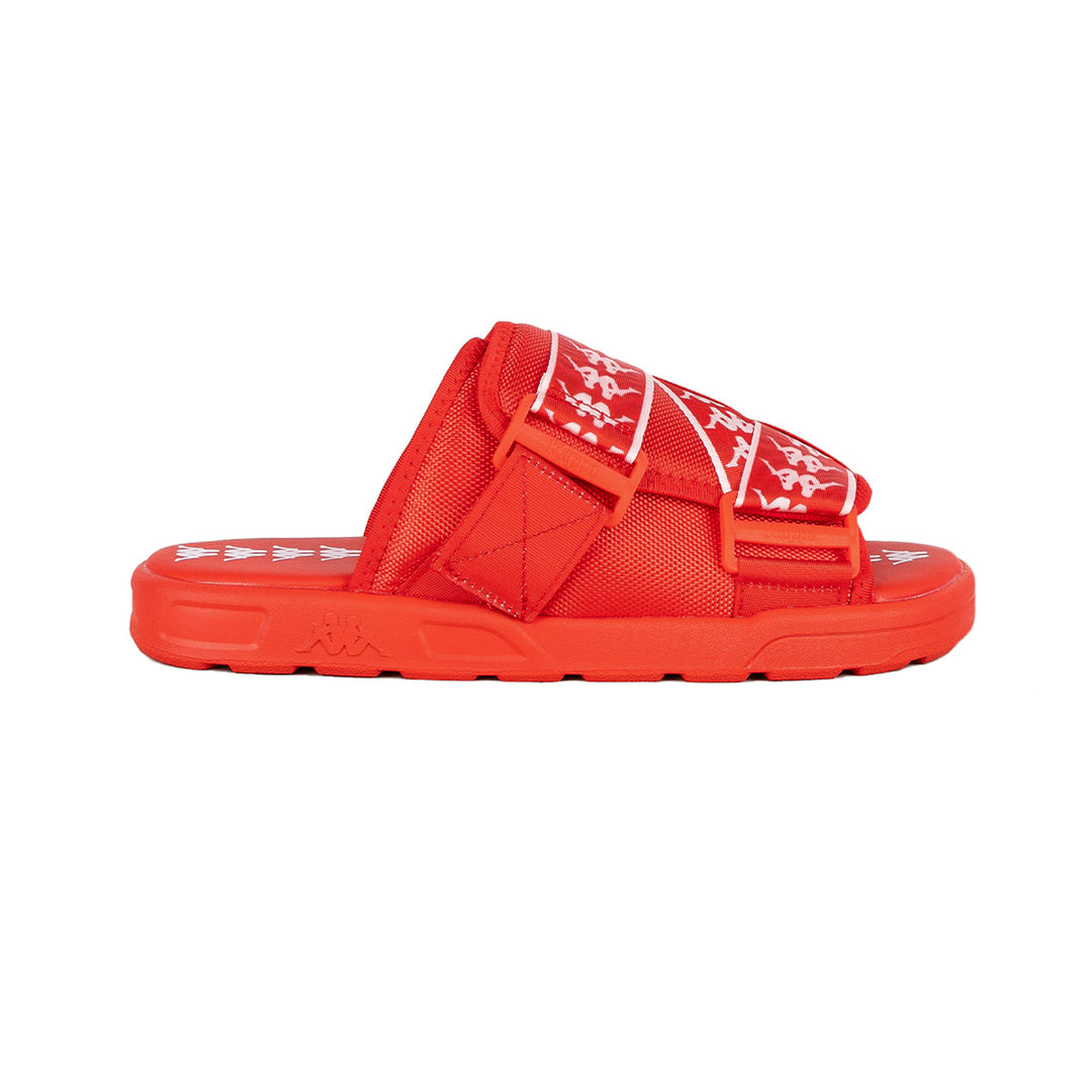222 Banda Mitel 1 Sandals - Red Flame Coral White