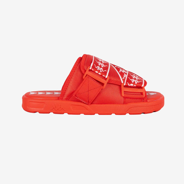 Kappa Unisex Luria 1 slides Size 13 Red Cherry - Red DK Authentic Plume Red Sandals for Men & Women | Kappa USA main image 4