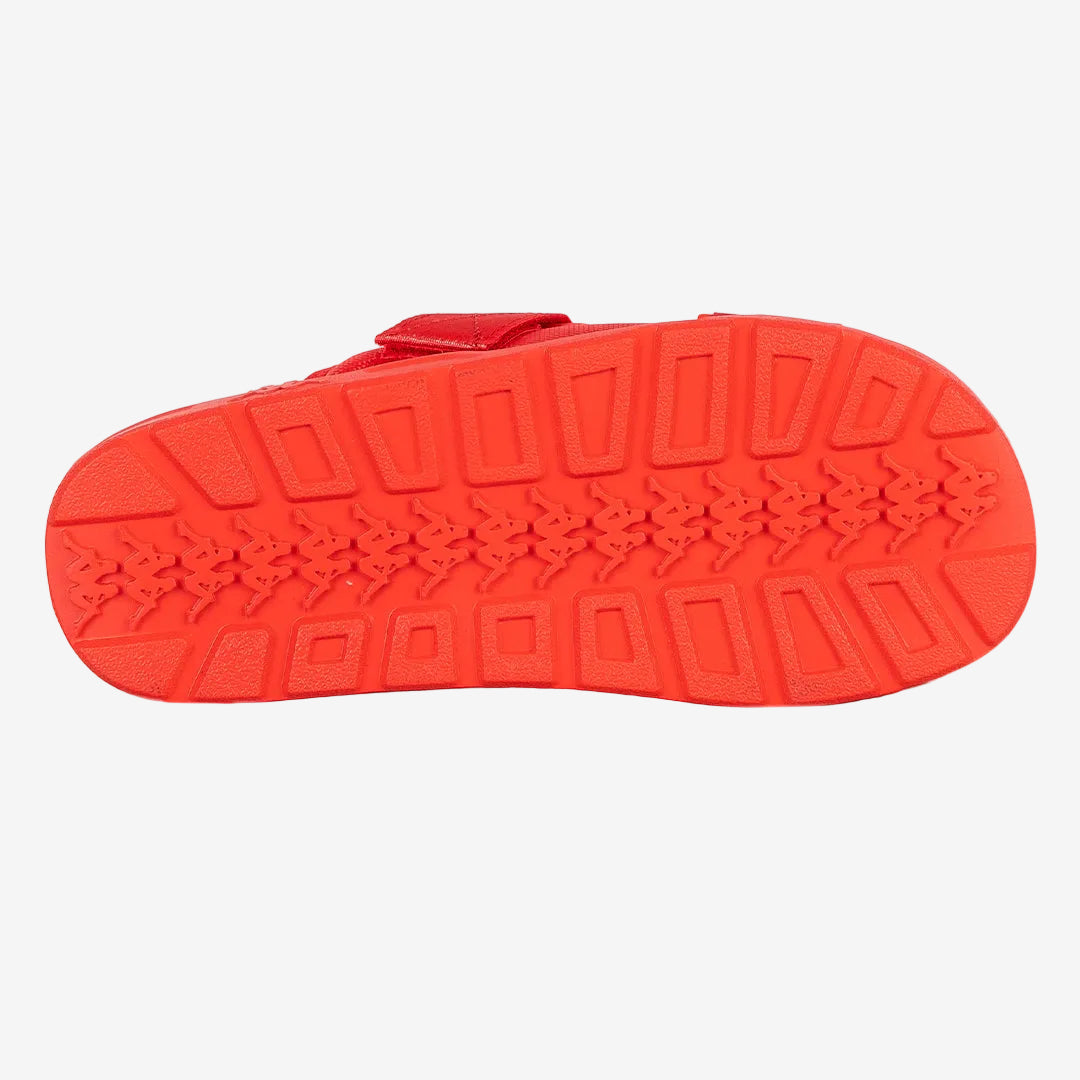 222 Banda Mitel 1 Sandals - Red Flame White Red Md Coral White