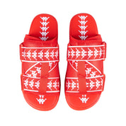 222 Banda Mitel 1 Sandals - Red Flame White Red Md Coral White