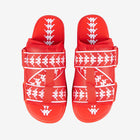 222 Banda Mitel 1 Sandals - Red Flame White Red Md Coral White