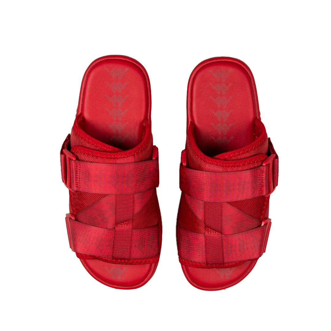 Kappa - 222 Banda Mitel 1 Sandals - Dark Red. Top view.