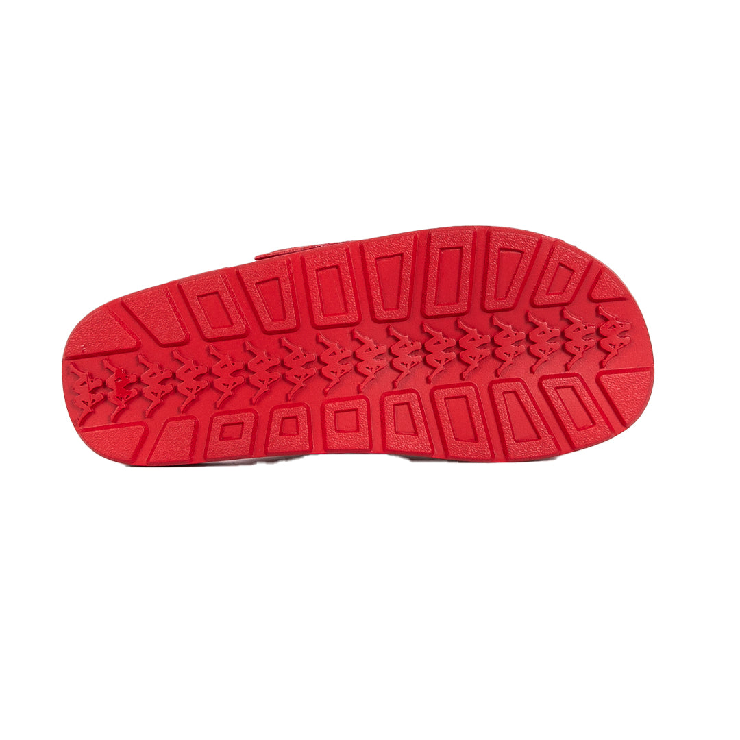 Kappa - 222 Banda Mitel 1 Sandals - Dark Red. Bottom view.