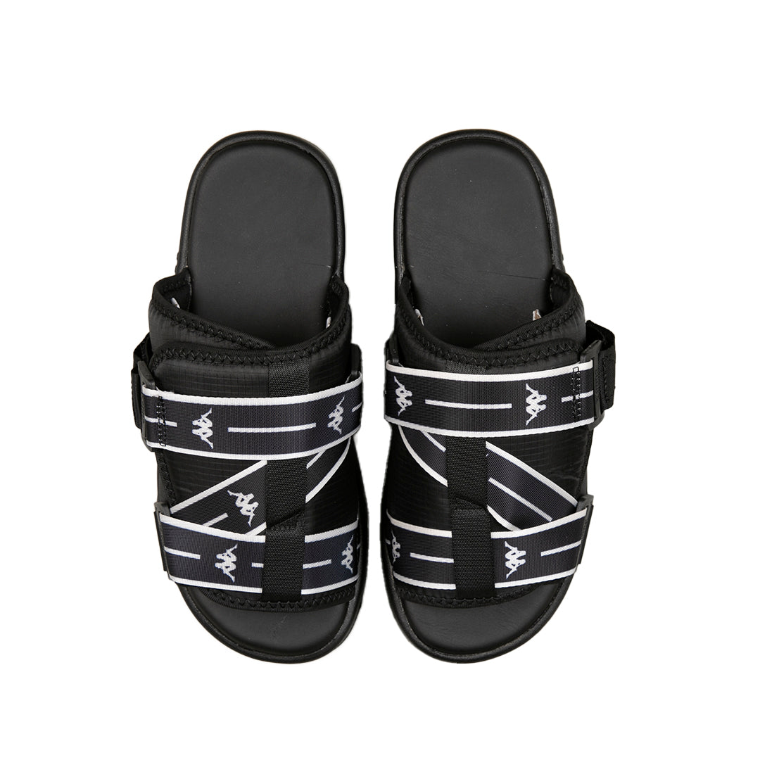Authentic Jpn Mitel 2 Sandals - Black White – Kappa USA