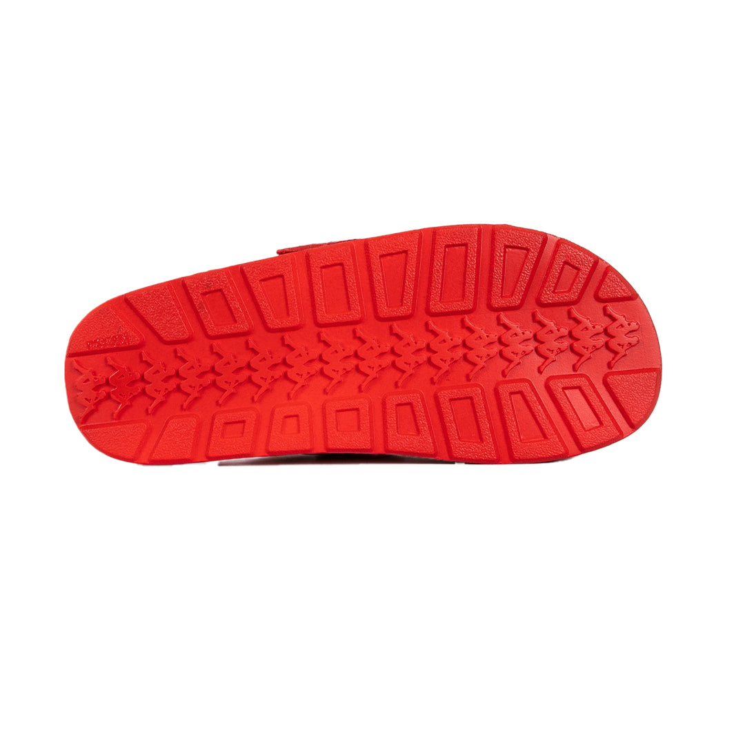 Kappa - Authentic Jpn Mitel 2 Sandals - Red Black. Bottom view.