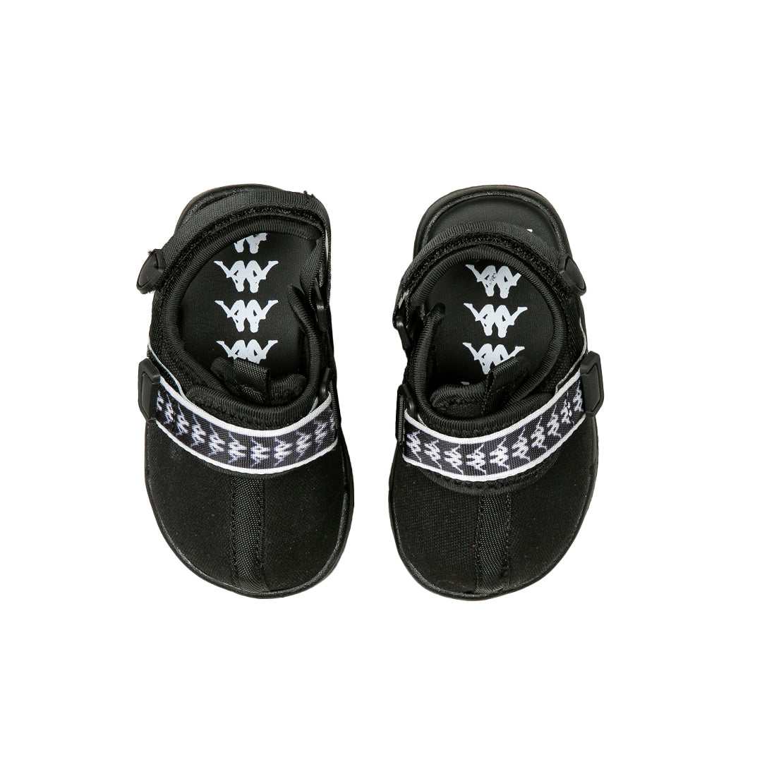 222 Banda Marlam Toddlers Sandals - Black White