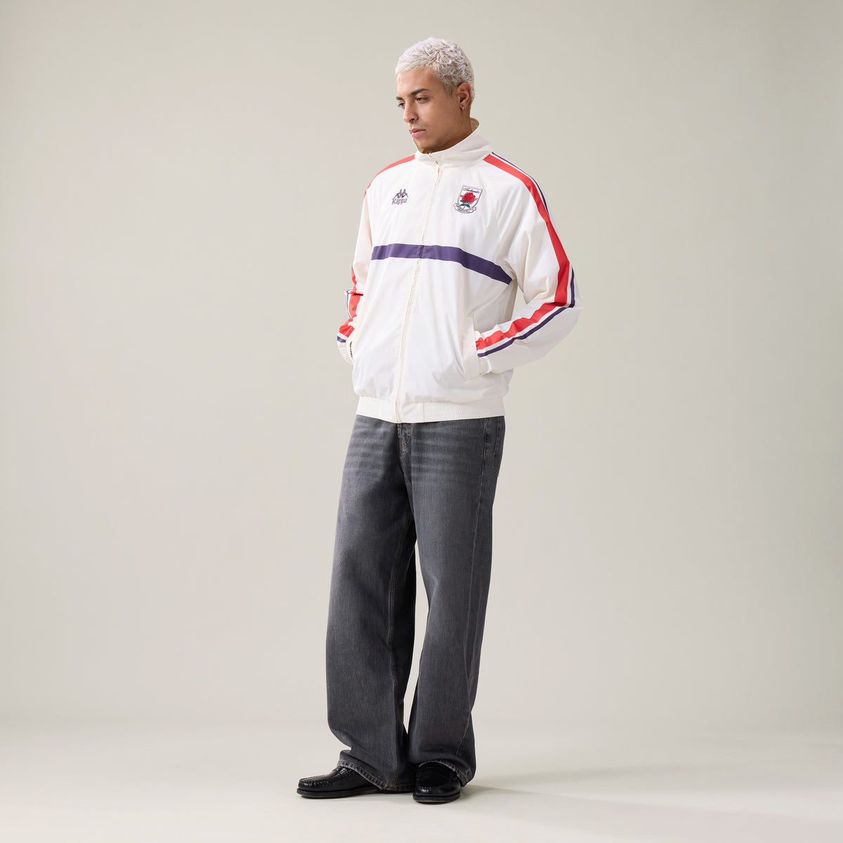 Authentic Osader Jacket - White Natural Violet Anil