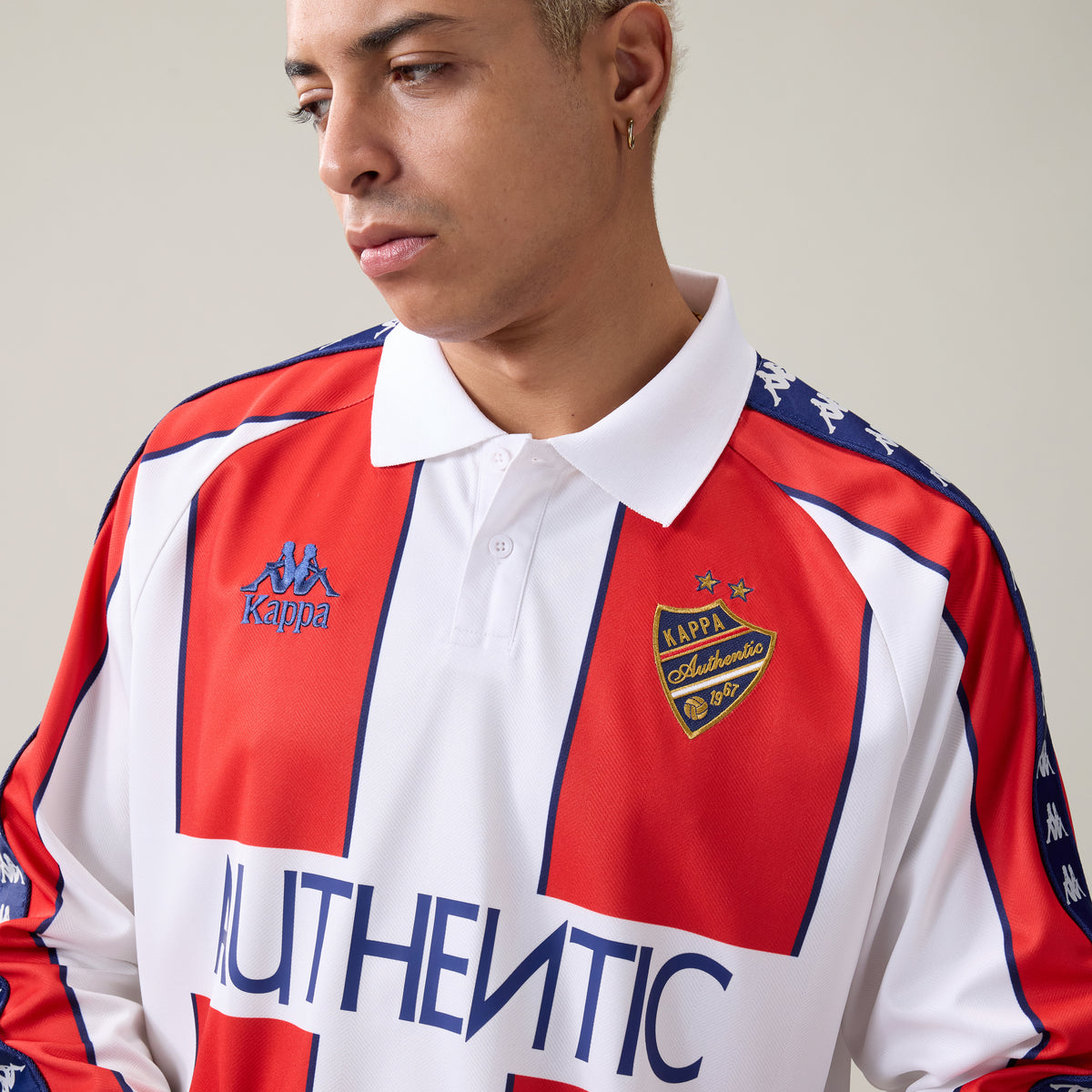 222 Banda Onser Jersey - White Natural Red Md Coral