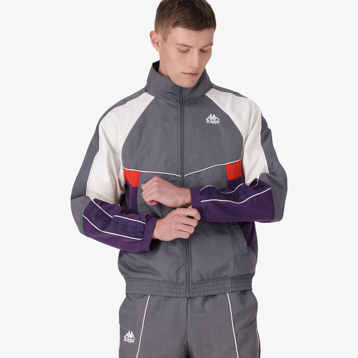 222 Banda Ozzy Jacket - Grey Charcoal White Natural Violet Anil