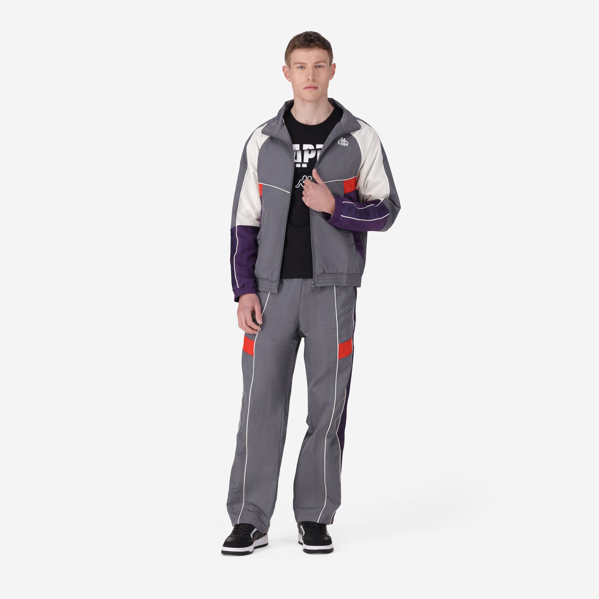 222 Banda Ozzy Jacket - Grey Charcoal White Natural Violet Anil