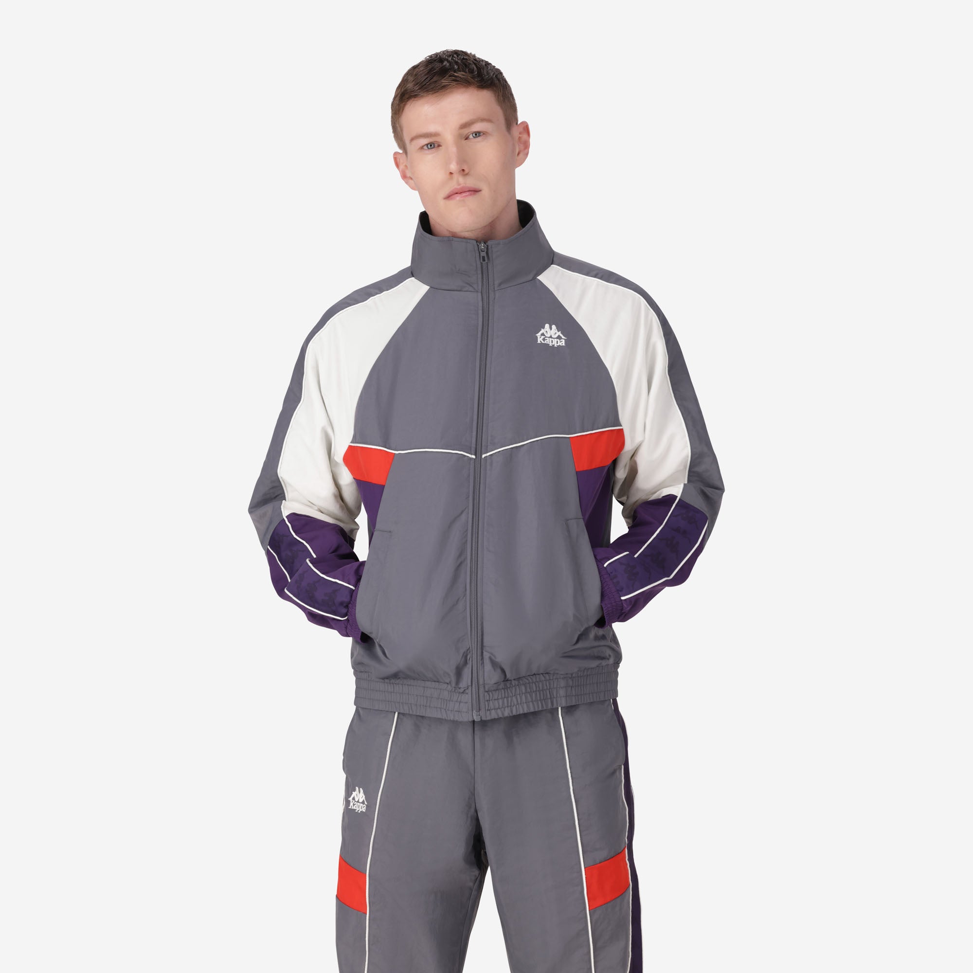 222 Banda Ozzy Jacket - Grey Charcoal White Natural Violet Anil