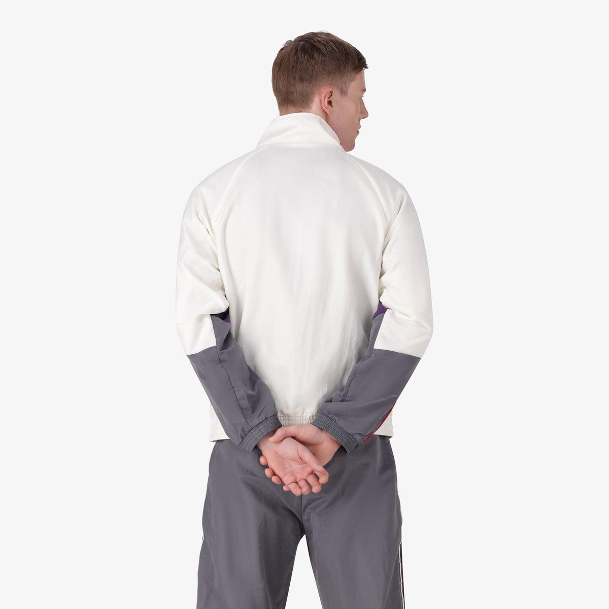 222 Banda Ozzy Jacket - White Natural Violet Anil Grey Charcoal