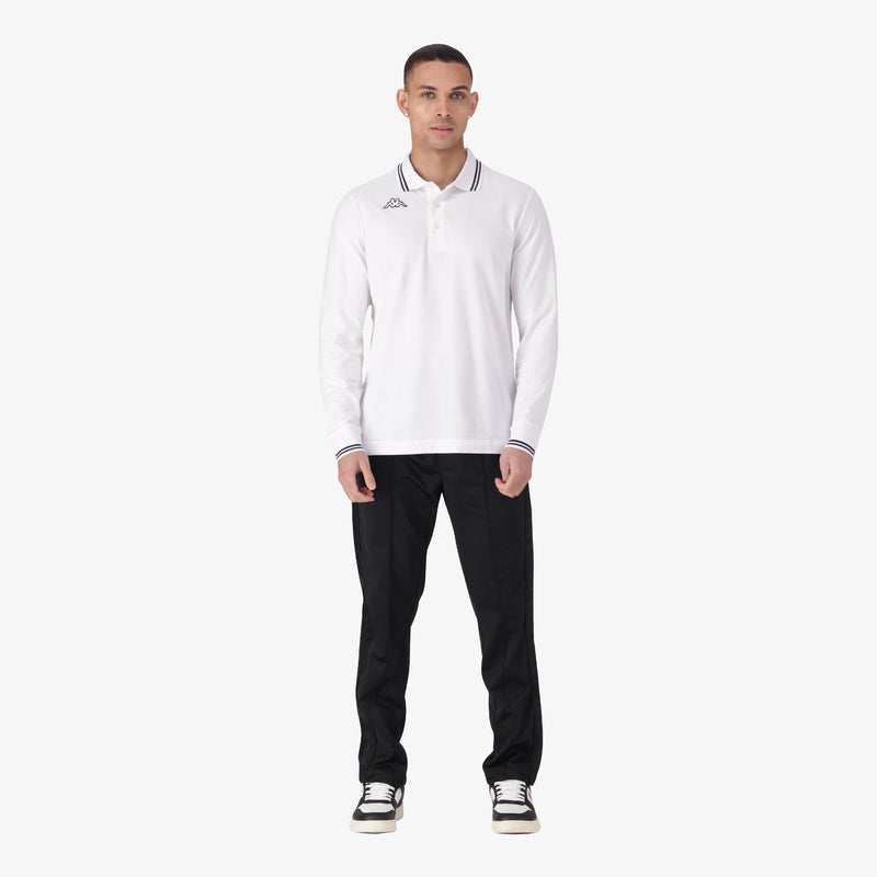 Logo Maltax 5MLS Polo - White/Blue Marine