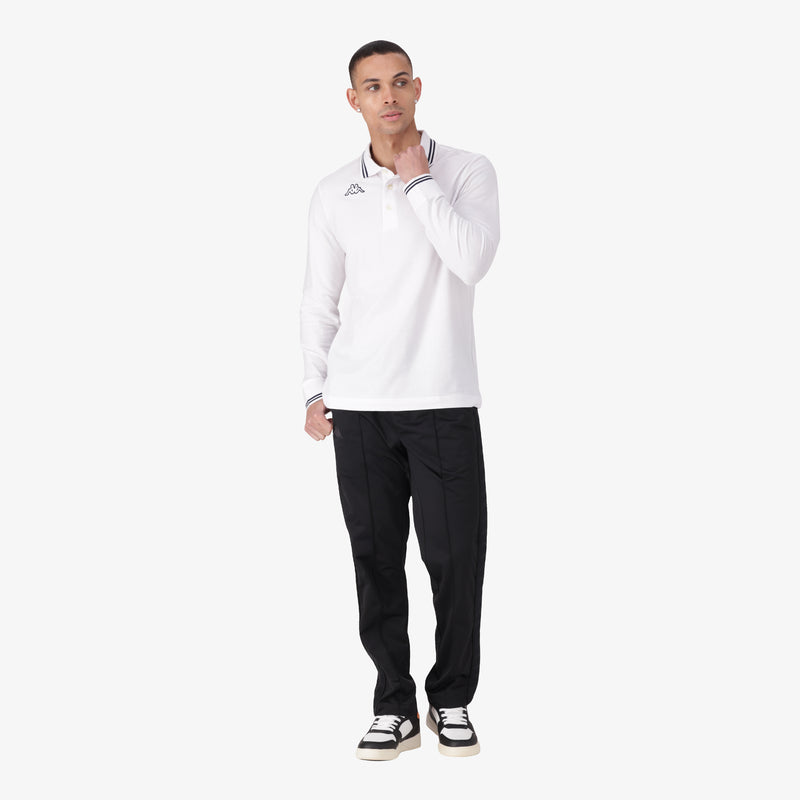 Logo Maltax 5MLS Polo - White/Blue Marine