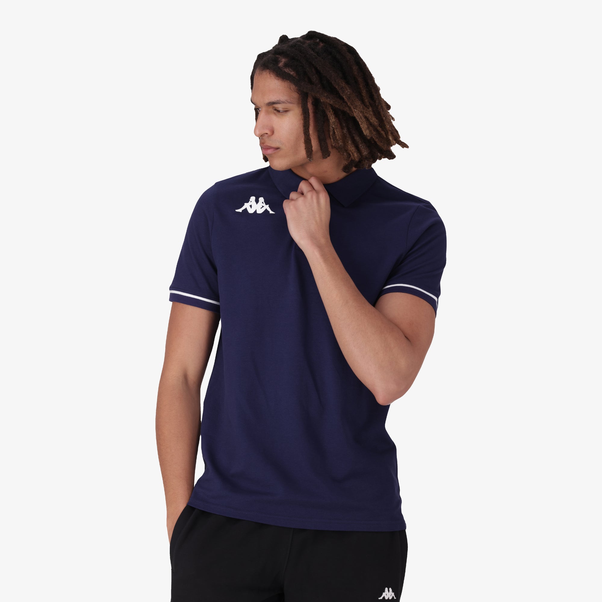 Barli Polo - Blue Marine/White