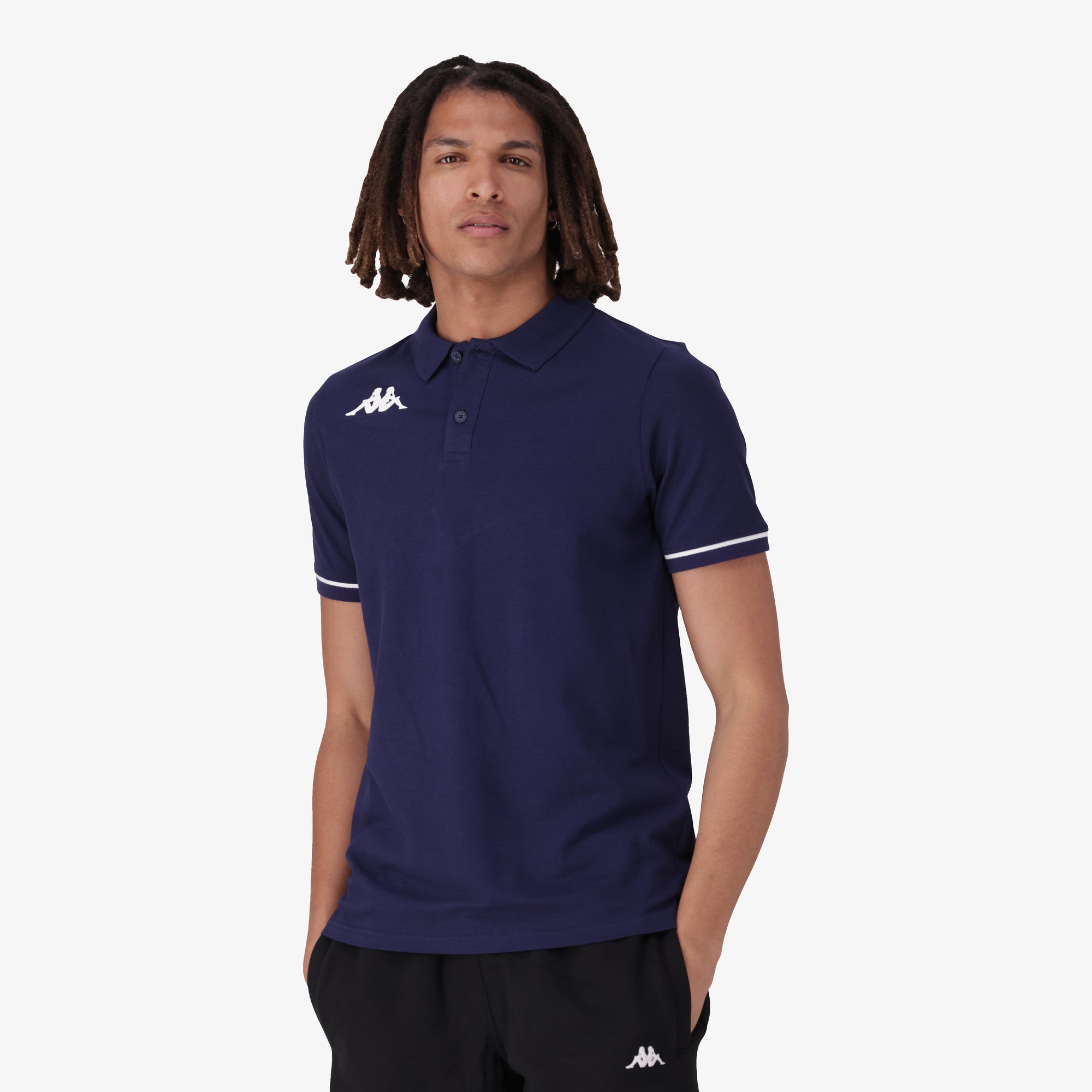 Barli Polo - Blue Marine/White