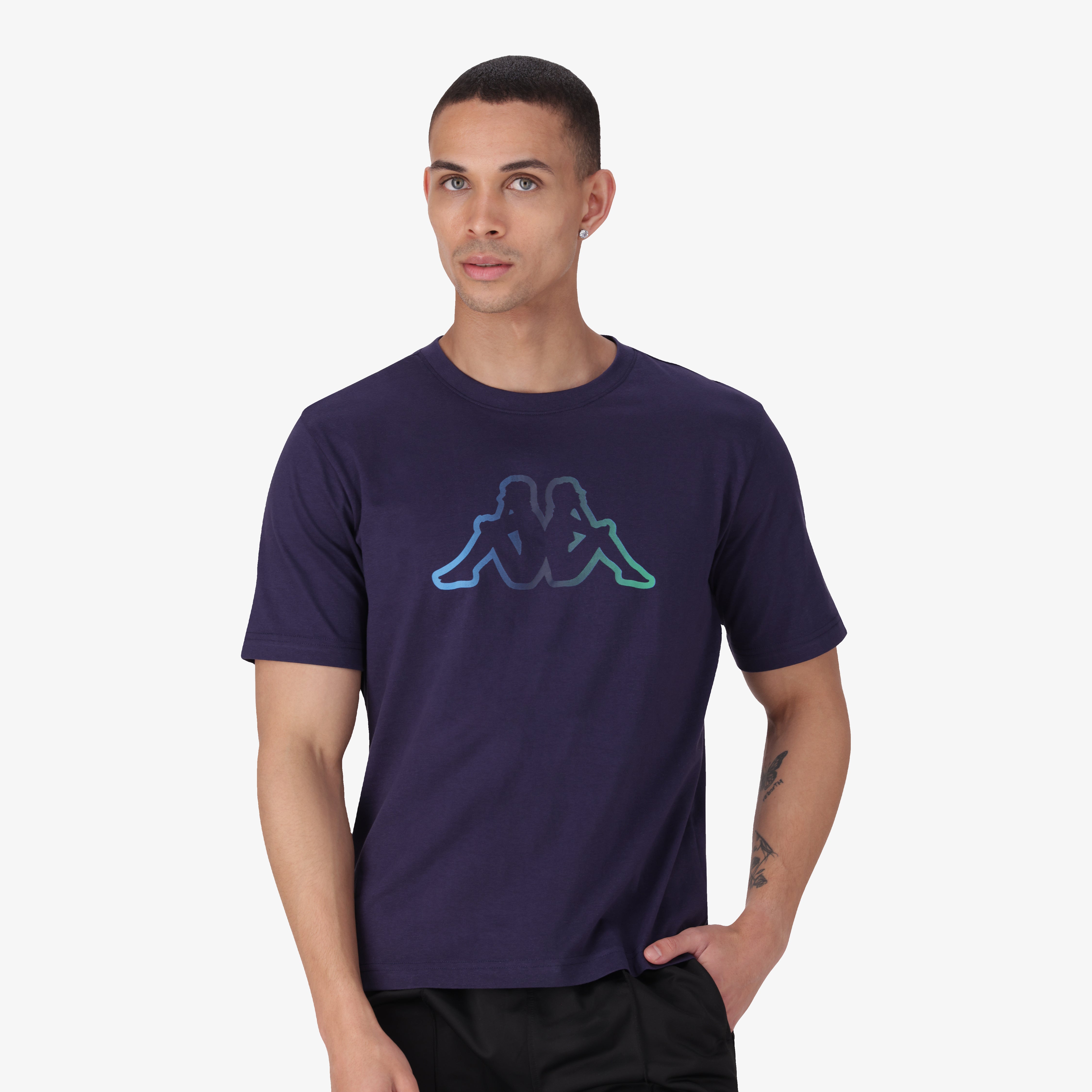 Logo Ioni T-Shirt - Blue Marine | Kappa USA