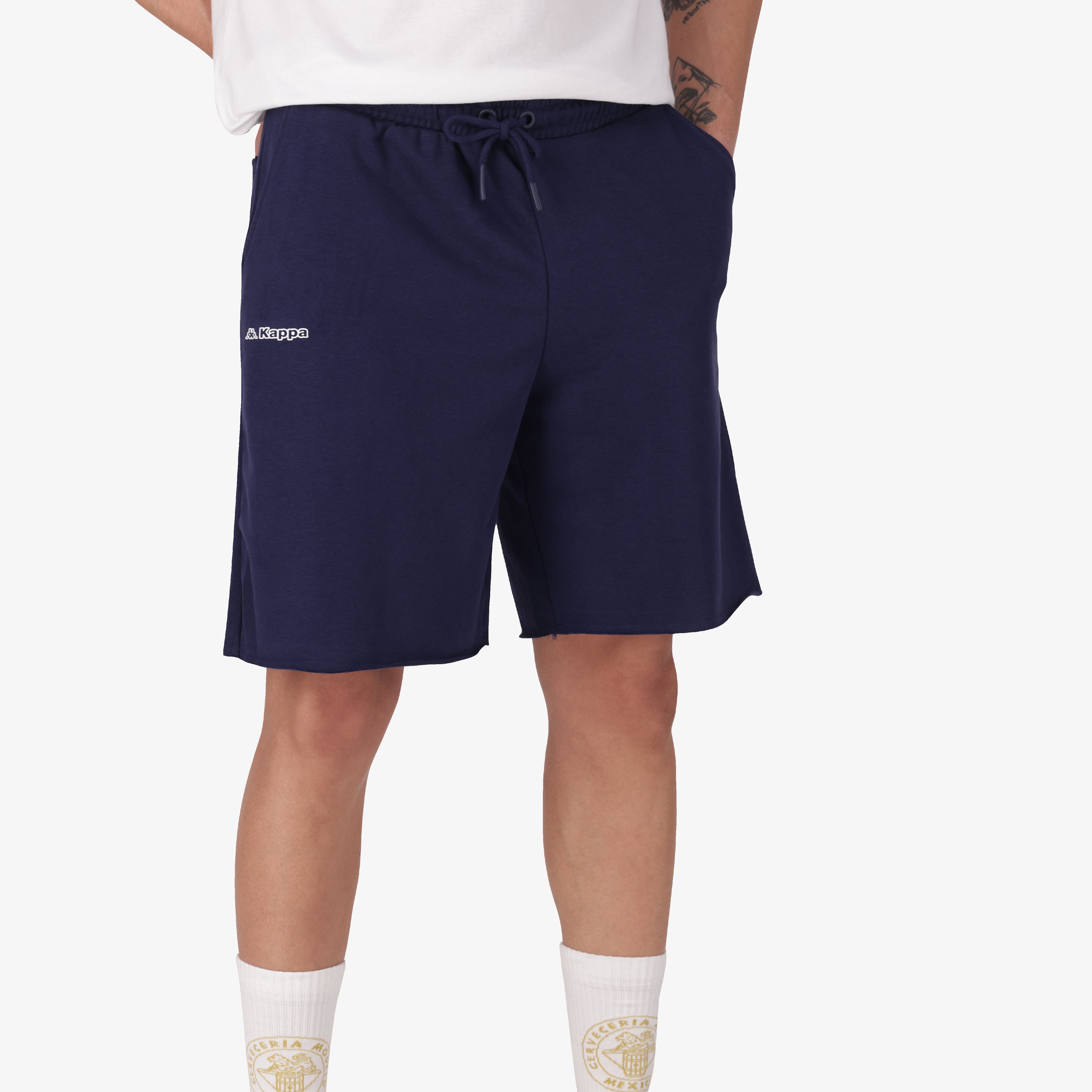 Blue French Terry Shorts for Men | Kappa USA