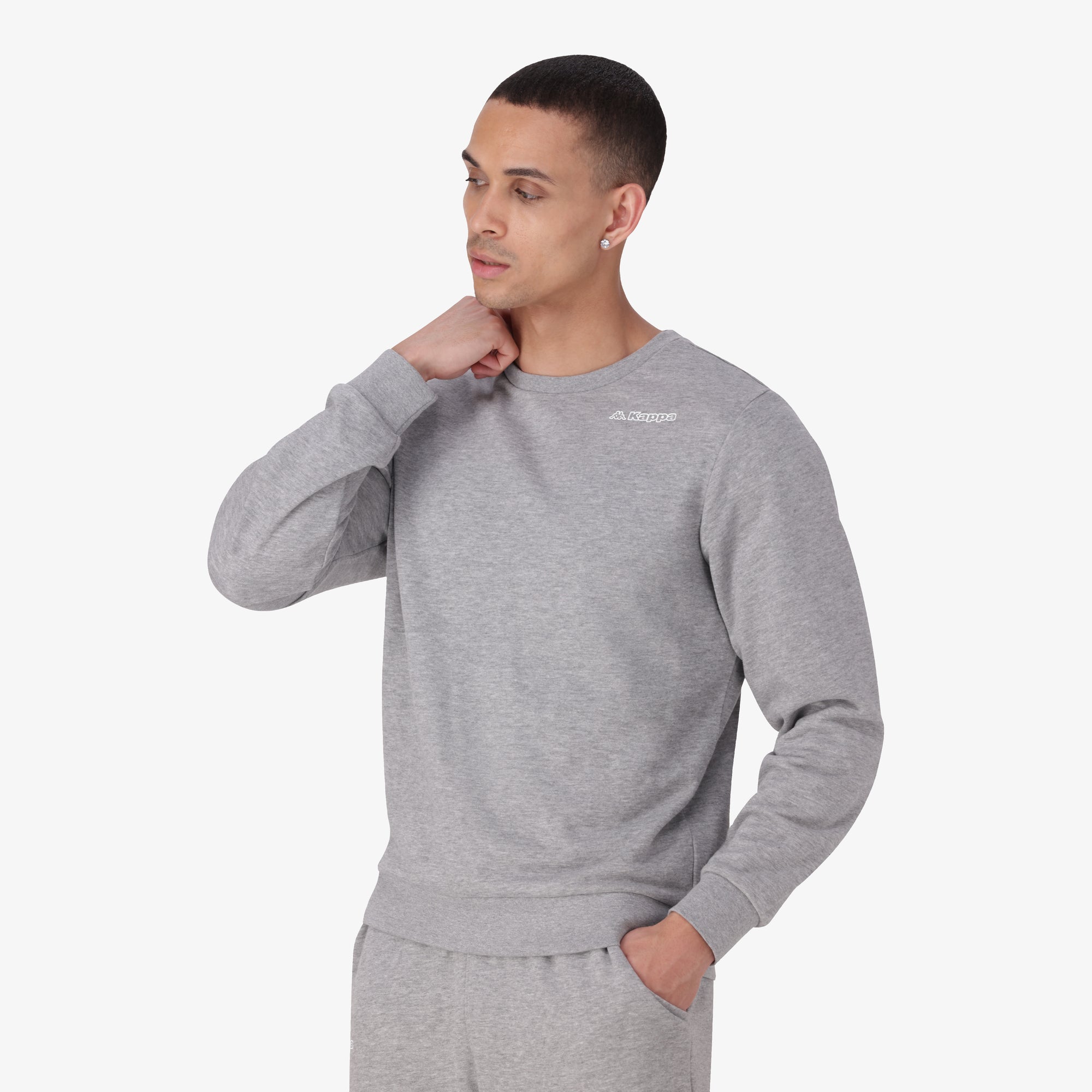 Logo Fediro Sweatshirt - Grey Md Mel