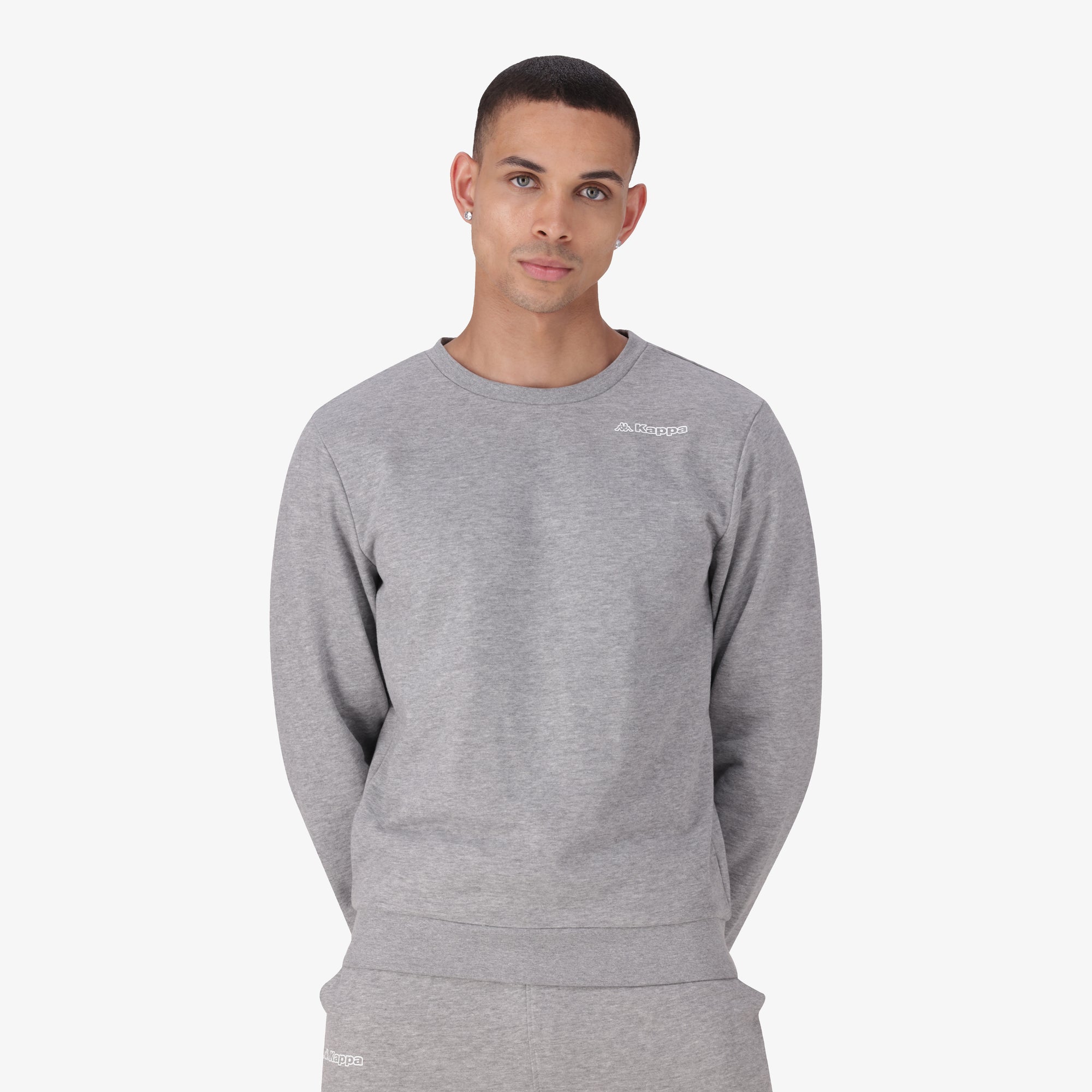 Logo Fediro Sweatshirt - Grey Md Mel