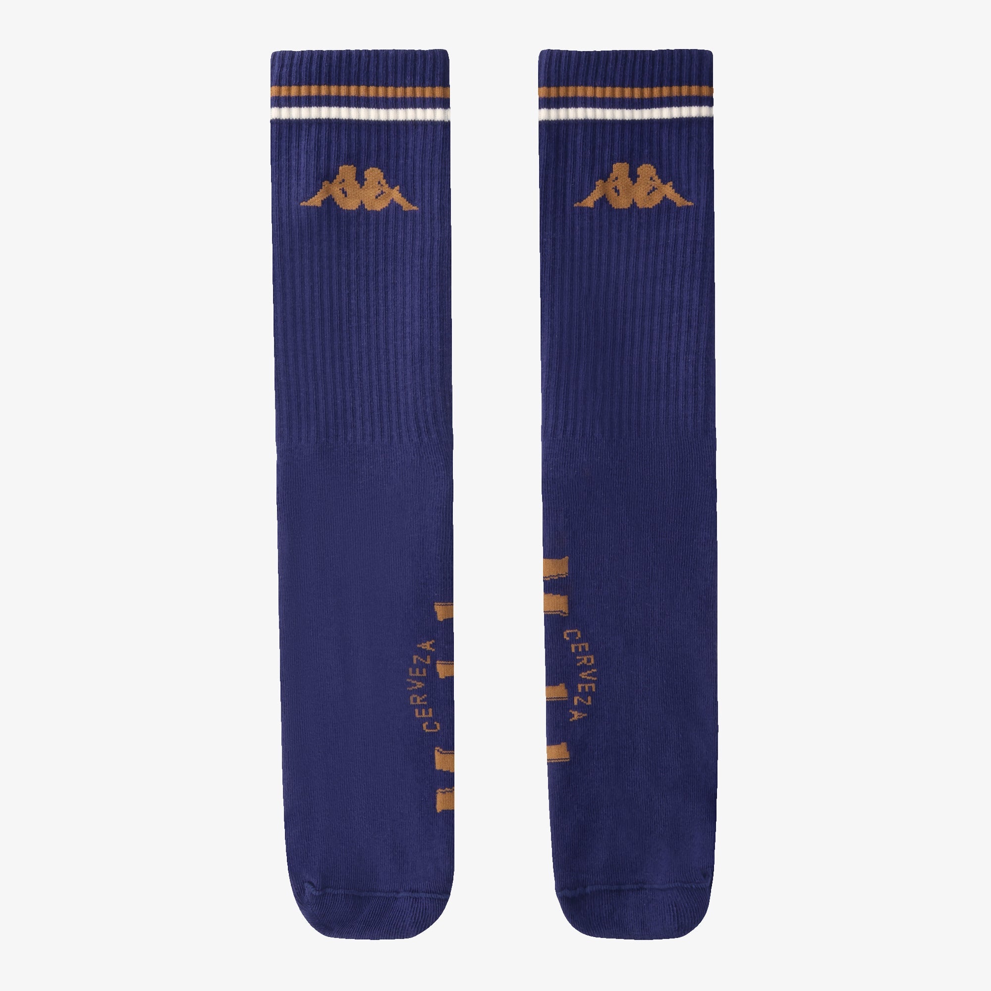 Authentic Abdul Modelo Socks - Blue Evening - White Milk - Brown Pale G