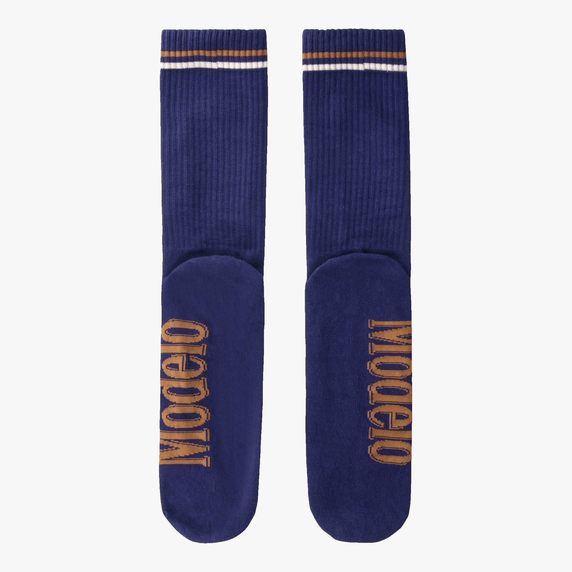 Authentic Abdul Modelo Socks - Blue Evening - White Milk - Brown Pale G