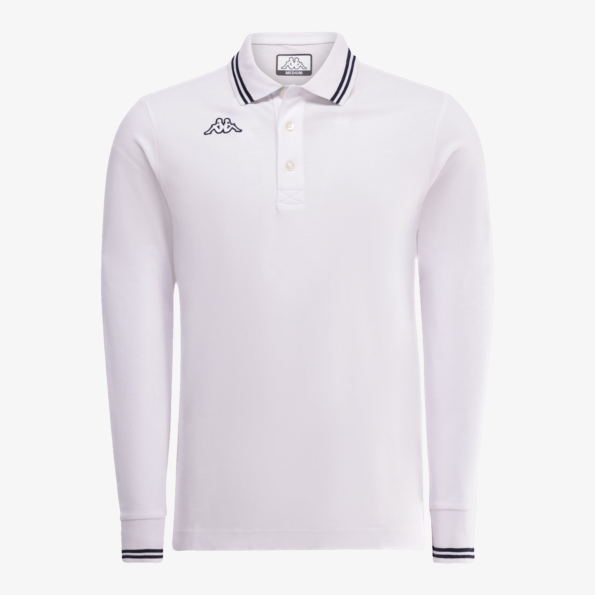 Logo Maltax 5MLS Polo - White/Blue Marine