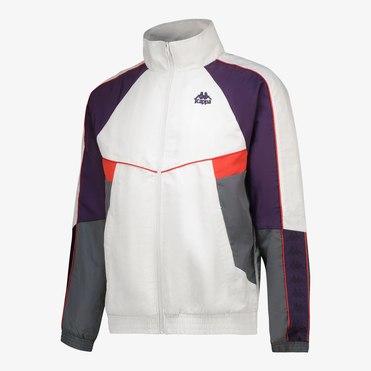 222 Banda Ozzy Jacket - White Natural Violet Anil Grey Charcoal
