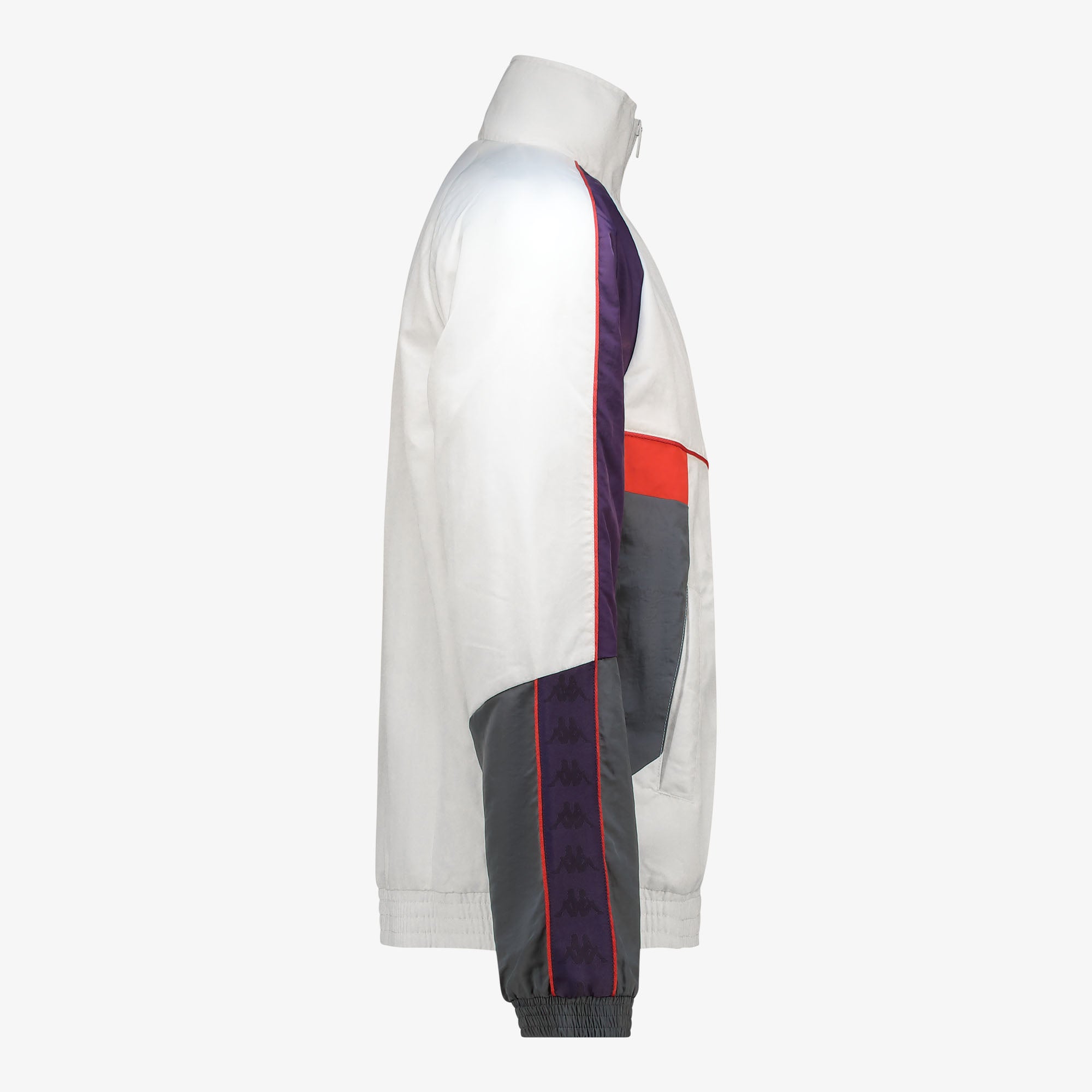 222 Banda Ozzy Jacket - White Natural Violet Anil Grey Charcoal