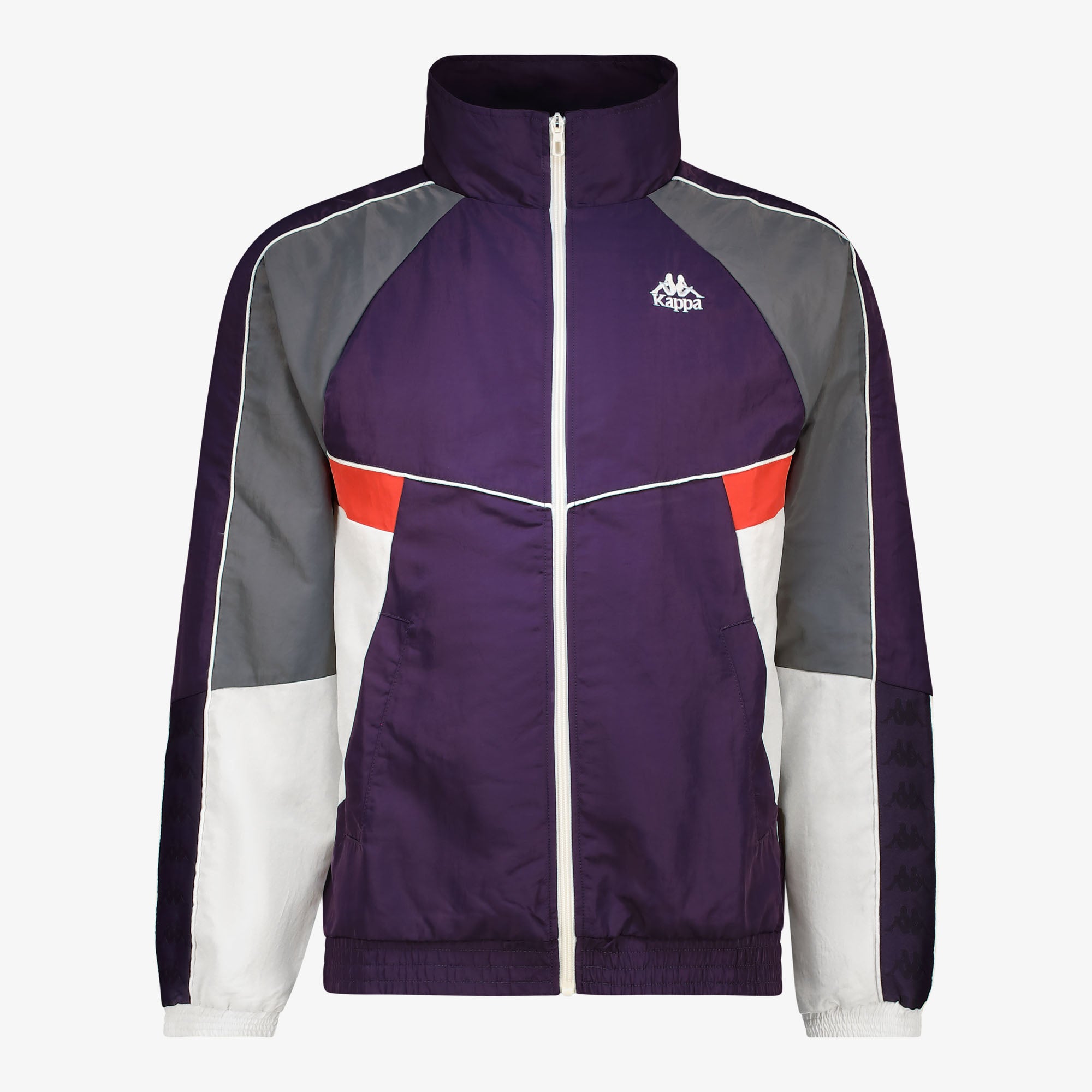 222 Banda Ozzy Jacket - Violet Anil Grey Charcoal White Natural