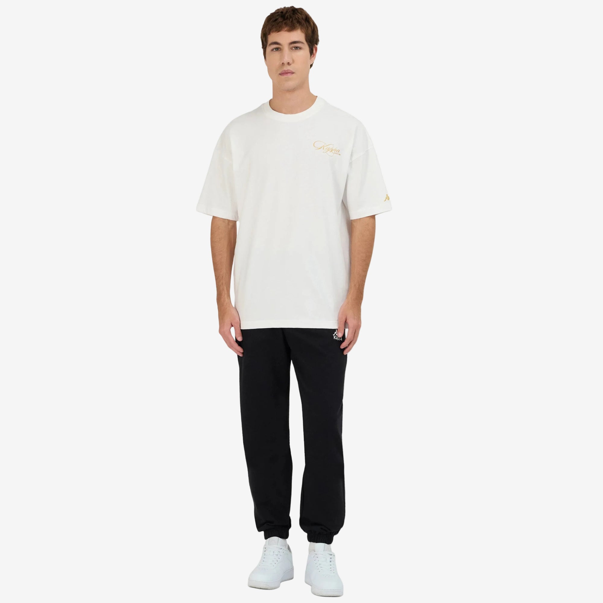 White Organic Cotton Shirt with Embroidered Logo | Kappa USA White Organic Cotton Shirt with Embroidered Logo | Kappa USA