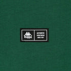 Detail view of silicone patch with Kappa logo and text "Authentic Sportswear Since 1967".