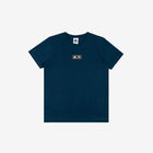 Dark blue t-shirt with silicone kappa logo on front.